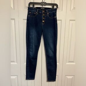 J crew mercantile jeans Sz‎ 26 High Rise Skinny Dark Wash Casual